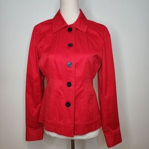 Jones New York Signature Red Coat Size Small